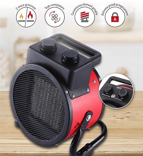 CR 7743 Nagrzewnica ceramiczna 2400w CR 7743 Nagrzewnica ceramiczna 2400w