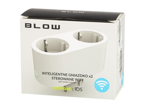72-072# Inteligentne gniazdko podwójne sterowane wifi tuya białe 72-072# Inteligentne gniazdko podwójne sterowane wifi tuya białe