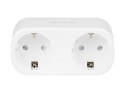 72-072# Inteligentne gniazdko podwójne sterowane wifi tuya białe