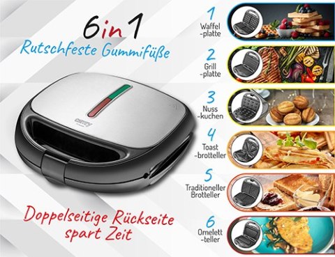 CR 3057 Opiekacz do kanapek 6 w 1 CR 3057 Opiekacz do kanapek 6 w 1