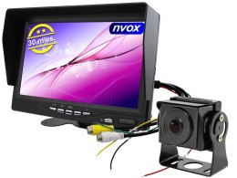 Monitor samochodowy lcd 7cali 4pin 12v 24v oraz 1 kamera
