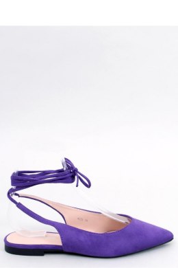 Baleriny bez pięty wiązane DENTONI PURPLE - Inello Inello