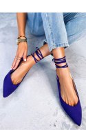 Baleriny bez pięty wiązane DENTONI PURPLE - Inello Inello