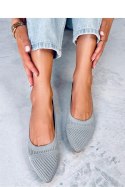 Baleriny z tkanego materiału KAYLA GREY - Inello Inello