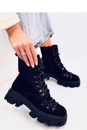 Botki sznurowane workery CONOR BLACK - Inello Inello