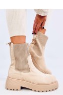 Botki z elastycznym ściągaczem WINTERS BEIGE - Inello Inello
