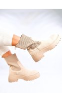 Botki z elastycznym ściągaczem WINTERS BEIGE - Inello Inello