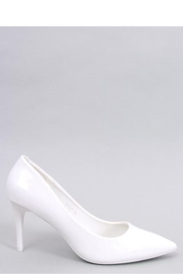 Czółenka na szpilce lakierowane CHARLOTTE WHITE - Inello Inello