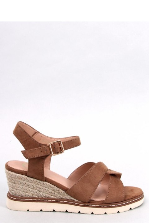 Sandał Espadryle na koturnie SERMON KHAKI - Inello Inello Sandał Espadryle na koturnie SERMON KHAKI - Inello Inello