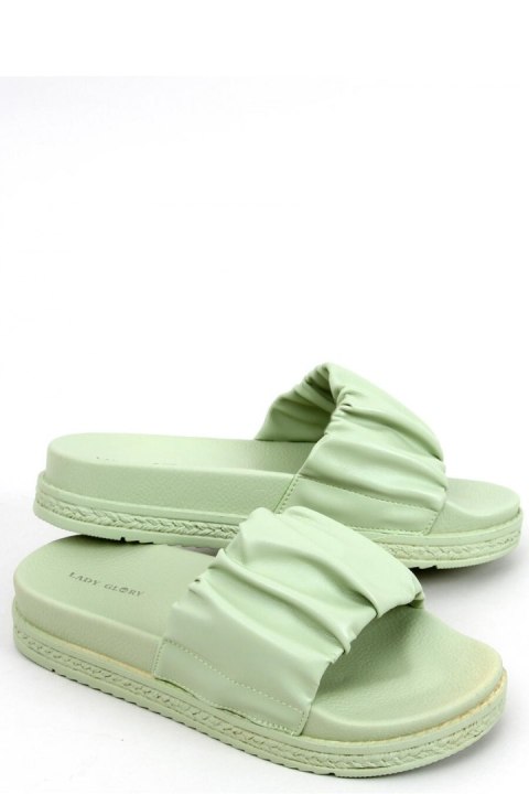 Sandał Klapki damskie ATISSA GREEN - Inello Inello Sandał Klapki damskie ATISSA GREEN - Inello Inello