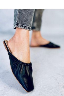 Sandał Klapki damskie eleganckie PRESLEY BLACK - Inello Inello