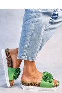 Sandał Klapki z kwiatami RIZZO GREEN - Inello Inello