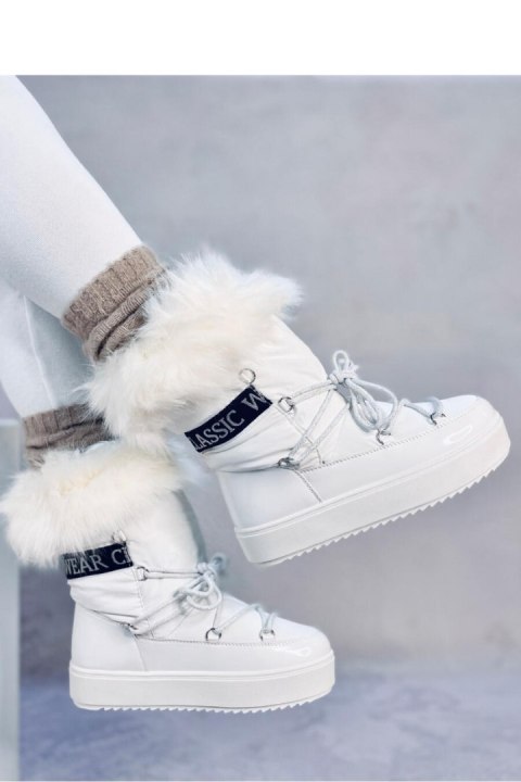 Śniegowce z futrem KENDALS WHITE - Inello Inello Śniegowce z futrem KENDALS WHITE - Inello Inello