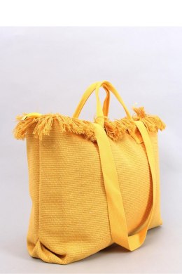 Torba plażowa boho z frędzlami VIBES ŻÓŁTA - Inello Inello