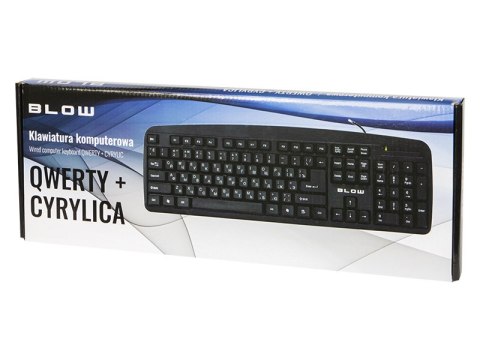 84-208# Klawiatura blow kp-104 usb pl+cyrylica 84-208# Klawiatura blow kp-104 usb pl+cyrylica