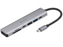 ADAPTER TRACER A-2, USB Type-C z czytnikiem kart, HDMI 4K, USB 3.0, PDW 60W
