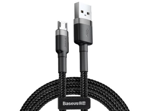 BASEUS Cafule Micro USB cable 2.4A 0,5m (CAMKLF-AG1) gray + black BASEUS Cafule Micro USB cable 2.4A 0,5m (CAMKLF-AG1) gray + black