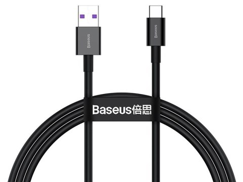 BASEUS Kabel USB Type C 1m Superior Series 66W (CATYS-01) Black BASEUS Kabel USB Type C 1m Superior Series 66W (CATYS-01) Black
