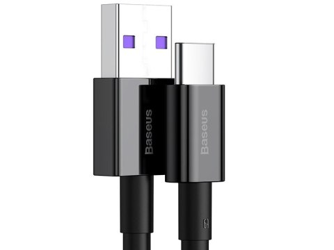 BASEUS Kabel USB Type C 1m Superior Series 66W (CATYS-01) Black BASEUS Kabel USB Type C 1m Superior Series 66W (CATYS-01) Black