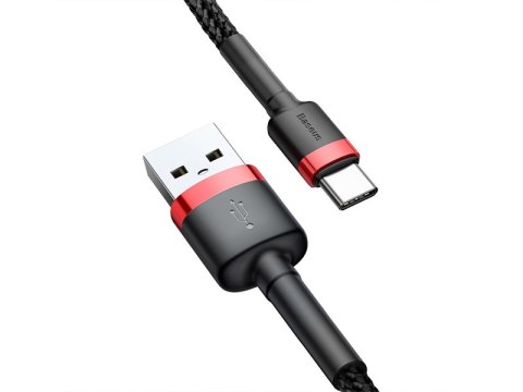 BASEUS Kabel USB Type C 2m (CATKLF-C91) Black+Red BASEUS Kabel USB Type C 2m (CATKLF-C91) Black+Red