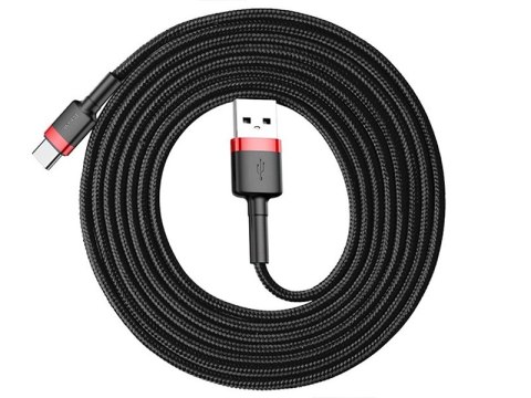 BASEUS Kabel USB Type C 2m (CATKLF-C91) Black+Red BASEUS Kabel USB Type C 2m (CATKLF-C91) Black+Red