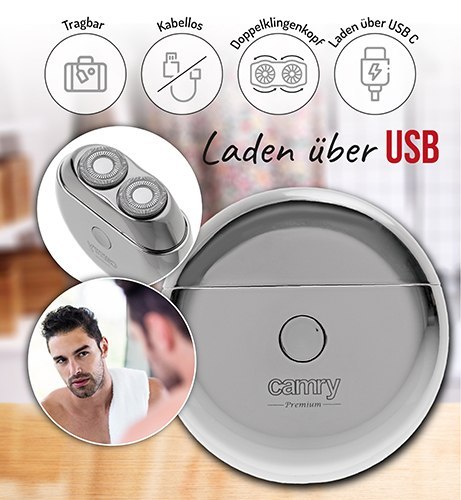 CR 2938 Golarka podróżna 2 głowicowa z usb CR 2938 Golarka podróżna 2 głowicowa z usb