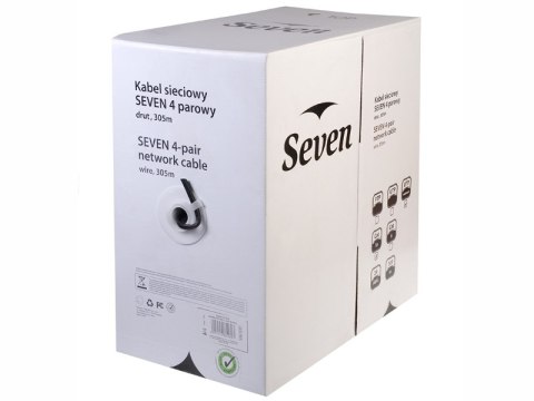 Kabel sieciowy SEVEN UTP cat.5 Solid Outodoor 4x2 305m Kabel sieciowy SEVEN UTP cat.5 Solid Outodoor 4x2 305m