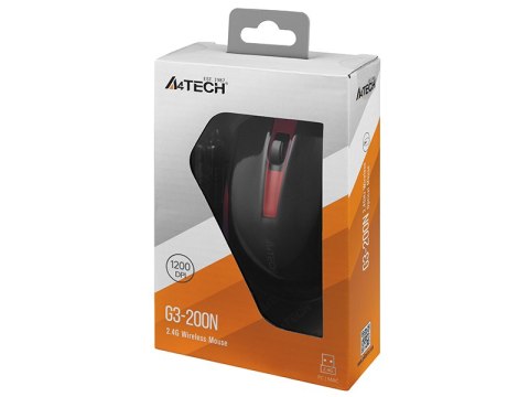 Mysz A4TECH V-TRACK G3-200N-1 Black+Red WRLS Mysz A4TECH V-TRACK G3-200N-1 Black+Red WRLS