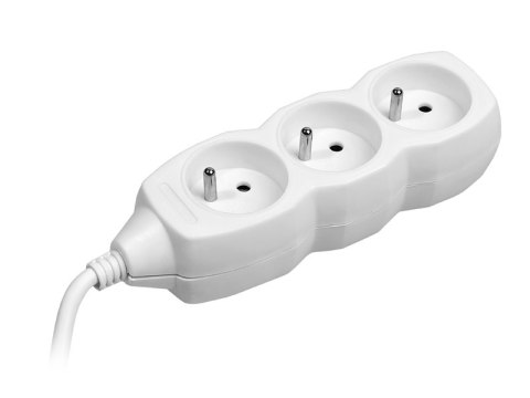 Przedłużacz TRACER PowerCord 3,0m (3 gniazda, white) Przedłużacz TRACER PowerCord 3,0m (3 gniazda, white)