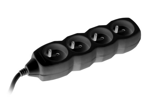 Przedłużacz TRACER PowerCord 3,0m (4 gniazda, black) Przedłużacz TRACER PowerCord 3,0m (4 gniazda, black)