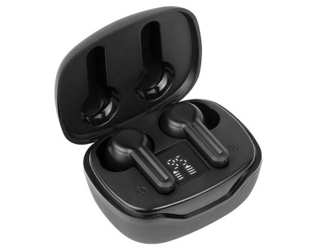 Słuchawki TRACER T2 TWS BT BLACK Słuchawki TRACER T2 TWS BT BLACK
