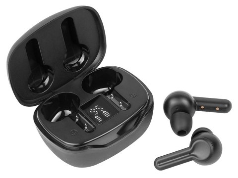 Słuchawki TRACER T2 TWS BT BLACK Słuchawki TRACER T2 TWS BT BLACK