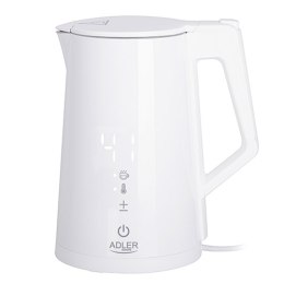 AD 1345 white Czajnik metalowy led z regulacją temperatury 1,7l strix