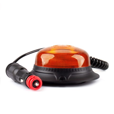 Lampa ostrzegawcza błyskowa mini kogut 18 led magnes niska r65 r10 12v 24v w21m amio-02925 Lampa ostrzegawcza błyskowa mini kogut 18 led magnes niska r65 r10 12v 24v w21m amio-02925
