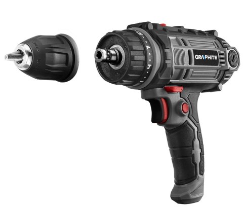 Wiertarko-wkrętarka sieciowa 300 W, uchwyt samozaciskowy 10 mm, walizka Wiertarko-wkrętarka sieciowa 300 W, uchwyt samozaciskowy 10 mm, walizka