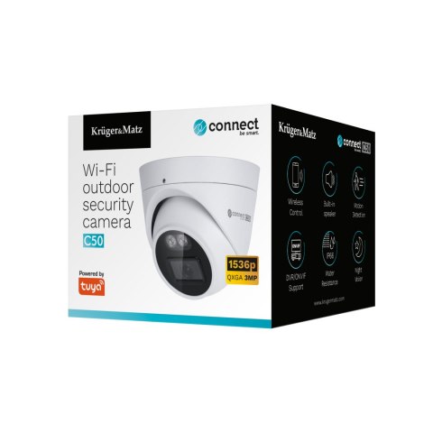 Kamera Wi-Fi zewnętrzna Kruger&Matz Connect C50 Tuya Kamera Wi-Fi zewnętrzna Kruger&Matz Connect C50 Tuya