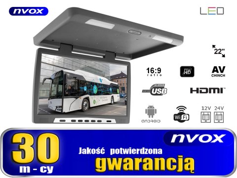 Monitor podwieszany podsufitowy led 22cali z systemem android usb fm bt wifi 12v/24v Monitor podwieszany podsufitowy led 22cali z systemem android usb fm bt wifi 12v/24v