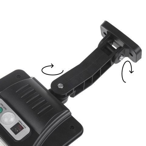 Solarna lampa uliczna LED z czujnikiem ruchu i pilotem Maclean IP54, 4W, 400lm, 6500K, Li-ion 1200 mAh, 3 tryby pracy MCE446 Solarna lampa uliczna LED z czujnikiem ruchu i pilotem Maclean IP54, 4W, 400lm, 6500K, Li-ion 1200 mAh, 3 tryby pracy MCE446
