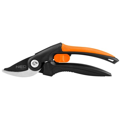 Sekator by-pass 210 mm, zakres do 20 mm, materiał: PP, uchwyt pokryty gumą TPR Sekator by-pass 210 mm, zakres do 20 mm, materiał: PP, uchwyt pokryty gumą TPR