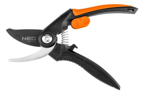 Sekator by-pass 210 mm, zakres do 20 mm, materiał: PP, uchwyt pokryty gumą TPR Sekator by-pass 210 mm, zakres do 20 mm, materiał: PP, uchwyt pokryty gumą TPR