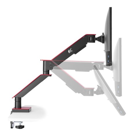 Uchwyt gamingowy do monitora LCD NanoRS, 17-32", 8kg, vesa 75x75 oraz 100x100, podwójne ramię, RS162 Uchwyt gamingowy do monitora LCD NanoRS, 17-32", 8kg, vesa 75x75 oraz 100x100, podwójne ramię, RS162