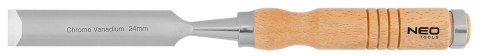 Dłuta 6, 12, 18, 24 mm, zestaw 4 szt. Uchwyt drewniany Dłuta 6, 12, 18, 24 mm, zestaw 4 szt. Uchwyt drewniany