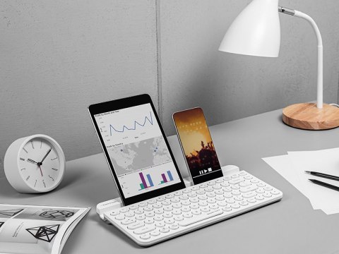 Klawiatura A4TECH FSTYLER FBK30 White 2.4GHz+BT (Silent) Klawiatura A4TECH FSTYLER FBK30 White 2.4GHz+BT (Silent)
