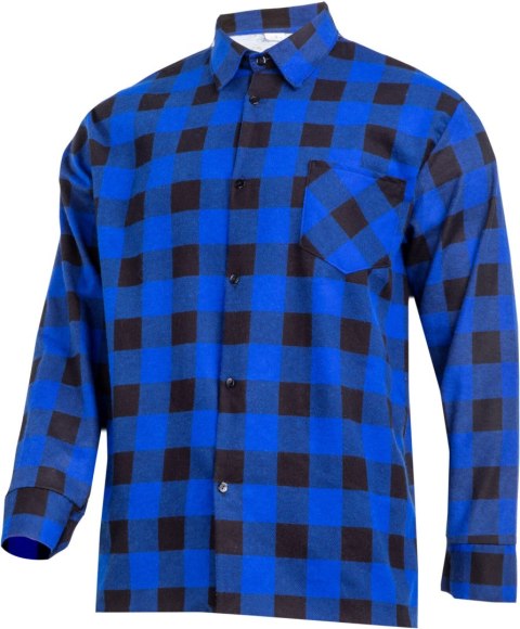 Koszula flanelowa krata niebieska, 170g/m2, "l", ce, lahti Koszula flanelowa krata niebieska, 170g/m2, "l", ce, lahti