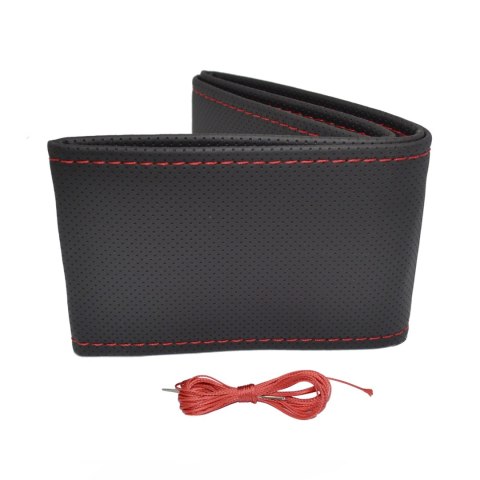 Pokrowiec sznurowany perforowany na kierownicę samochodową m 38-39cm otom-otdk202 Pokrowiec sznurowany perforowany na kierownicę samochodową m 38-39cm otom-otdk202