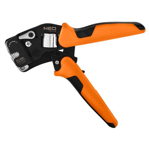 Szczypce do zaciskania końcówek tulejkowych CRV 230mm, samonastawne 0.08 -16 mm2, AWG 26-5 Szczypce do zaciskania końcówek tulejkowych CRV 230mm, samonastawne 0.08 -16 mm2, AWG 26-5