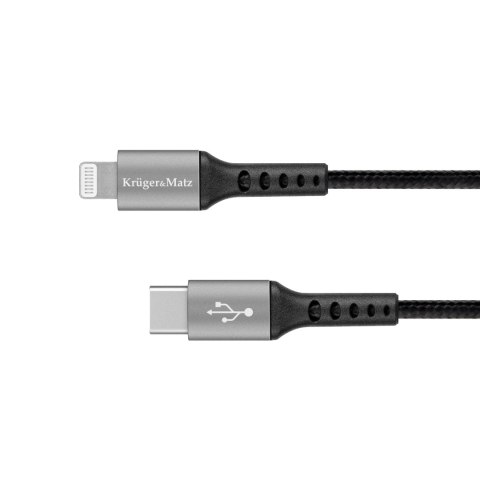 Kabel USB typu C - wtyk Lightning C94 MFi 1 m Kruger&Matz Kabel USB typu C - wtyk Lightning C94 MFi 1 m Kruger&Matz