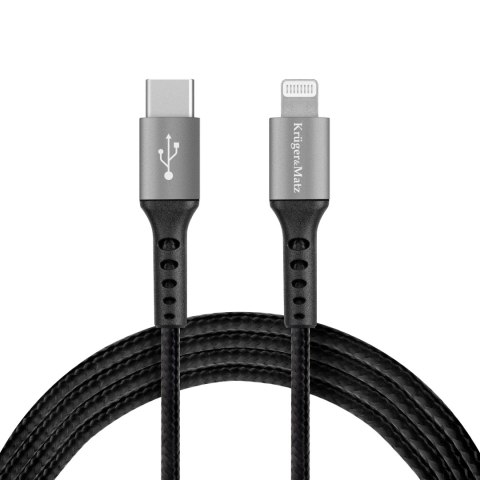 Kabel USB typu C - wtyk Lightning C94 MFi 1 m Kruger&Matz Kabel USB typu C - wtyk Lightning C94 MFi 1 m Kruger&Matz