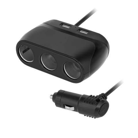 Rozdzielacz gniazda zapalniczki x3 z gniazdem master i USB 3100 mA Rozdzielacz gniazda zapalniczki x3 z gniazdem master i USB 3100 mA