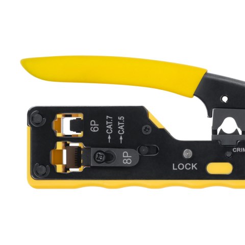 Zaciskarka wtyków przelotowych RJ45/RJ12 Zaciskarka wtyków przelotowych RJ45/RJ12